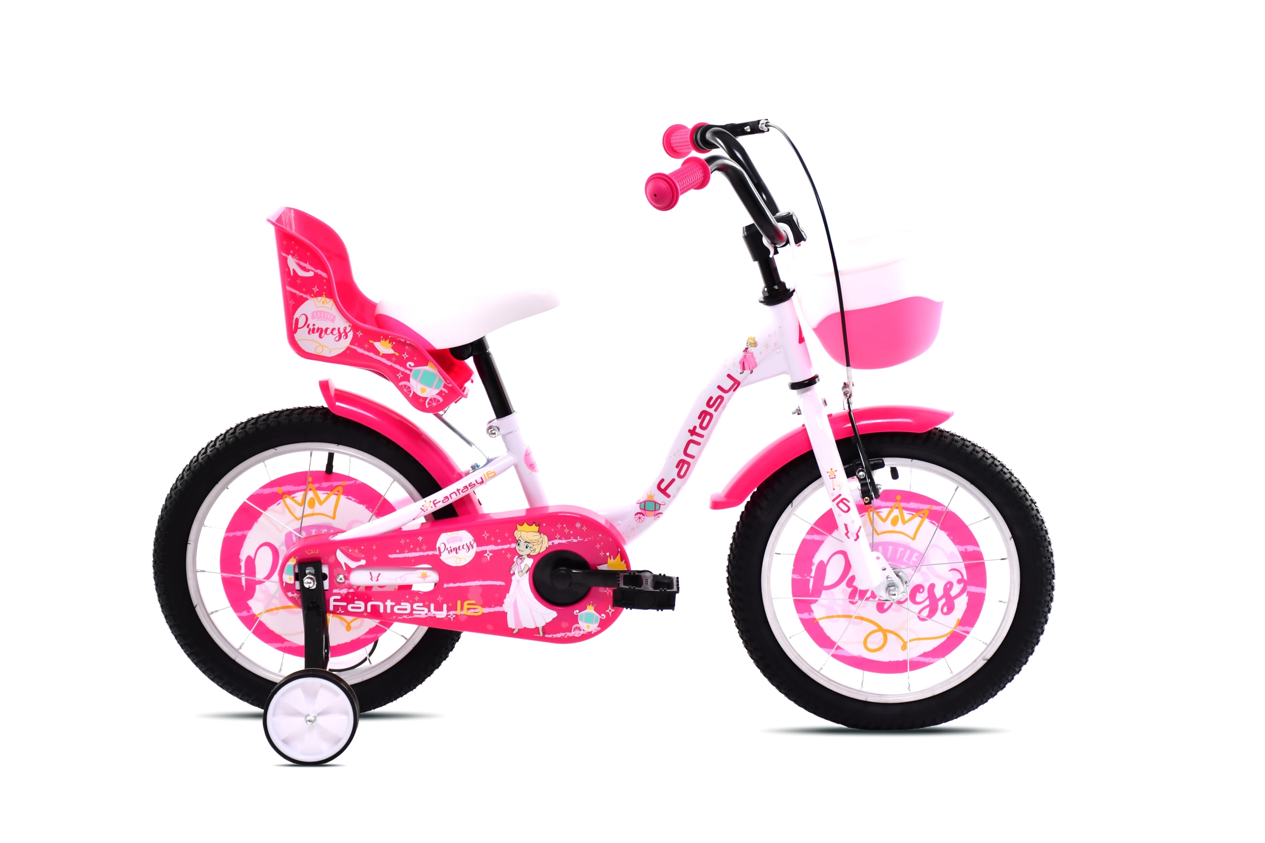 BICIKL ADRIA FANTASY 16 HT belo-pink