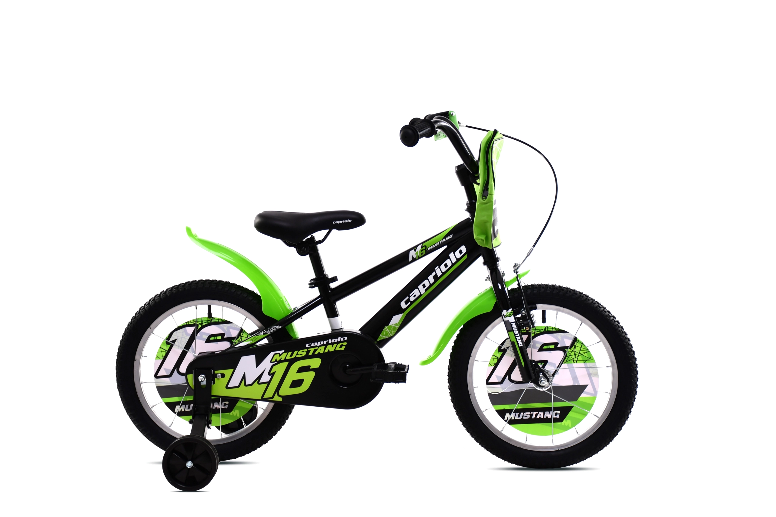 BICIKL CAPRIOLO MUSTANG 16 HT crno-lime
